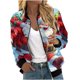 thumbnail image 2 of Sudadera informal de manga larga con capucha y chaquetas para mujer Sudadera holgada de manga larga con cremallera Chaqueta informal de béisbol de punto grueso Chaqueta de poliéster para mujer, 2 of 5
