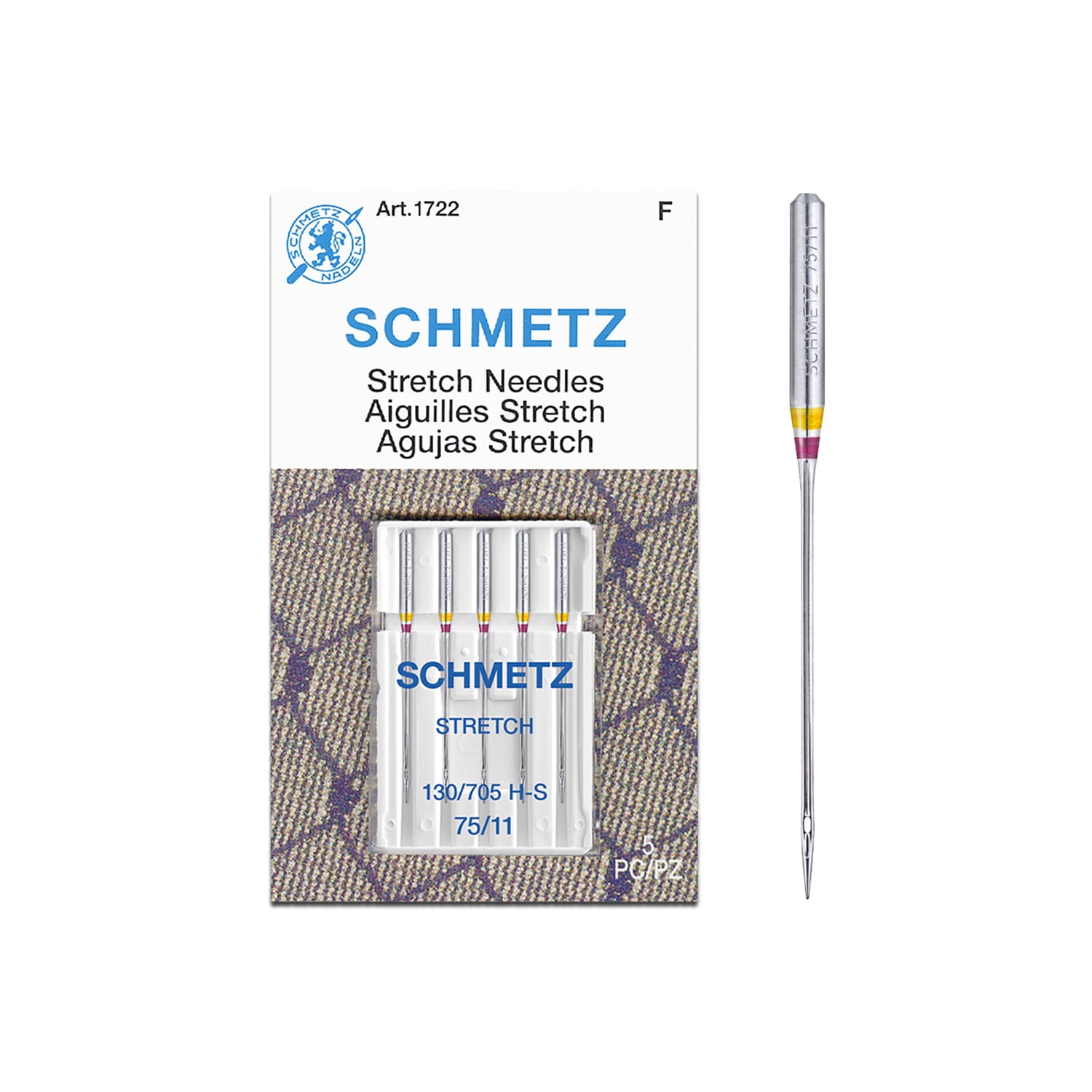 SCHMETZ, Stretch Sewing Machine Needles, Size 75/11, 5ct - Walmart.com