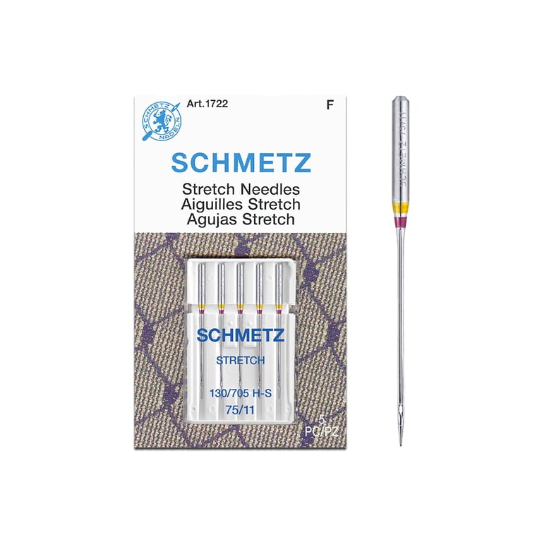 SCHMETZ, Stretch Sewing Machine Needles, Size 75/11, 5ct - Walmart.com