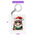 thumbnail image 5 of Hello Winter Maine Coon Frosty Morning Walk Welcome Snowy Christmas Acrylic Keychain Cat Lover Kitten Owner Gifts Collar Charm Tag Keyring - 02018, 5 of 5