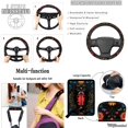 thumbnail image 5 of KUIFORTI Ladybug Flower Car Seat Cover Set Easy to Install Set 15 Pcs Automotive Rear Front Seat Protector Rear View Mirror Cover Non Slip Breathable Universal Fit Cars SUV Trucks, 5 of 7