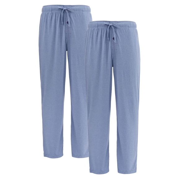 George Men's and Big Men's Feed Stripe Knit Sleep Pajama Pants, 2-Pack, Sizes S-5XL