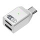 thumbnail image 1 of Adaptador Cargador 2 en 1 USB C A Audio PD 60W para 16() Blanco, 1 of 6
