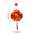 thumbnail image 2 of PATLOLLAV 2024 Suction Lamp for Chinese Lunar New Year, Fu Words New Year Red Lantern Hanging Decor,Chinese Festival and Celebration Lantern Window Suction New Year Lamp New Year Decor, 2 of 4