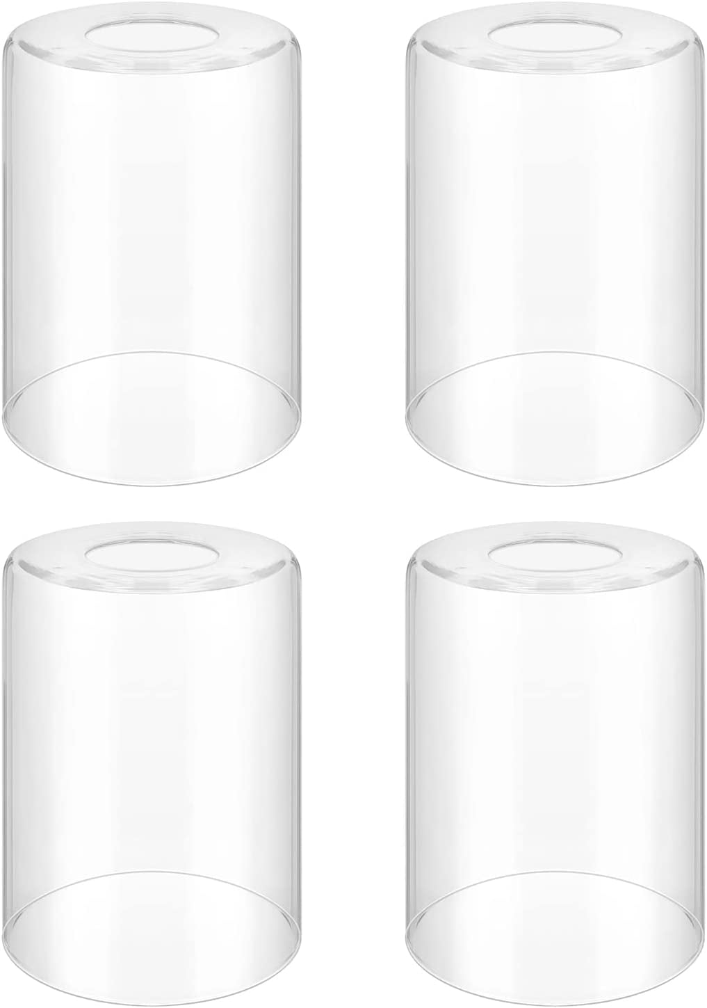 Clear Glass Lamp Shade Replacement High Transmittance Cylinder Glass Lamp Shade Cover 5.5inch