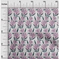 thumbnail image 2 of oneOone Viscose Chiffon Mauve Fabric Floral Craft Projects Decor Fabric Printed By The Yard 42 Inch Wide, 2 of 4