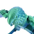thumbnail image 4 of Juguete de loro impreso en 3D para niños, figura realista de pájaro con alas móviles, decoración de escritorio, estatua de loro flexible, juguete articulado de pájaro., 4 of 5