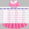 thumbnail image 7 of lcziwo Kids Girls Vintage Polka Dot 50's Girls Dress Short Sleeve Turn-Down Collar Swing Dress Party Dress Red 7 Years, 7 of 7