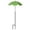 Green, variant on Umbrella Adjustable Angle Metal Stake Garden Shade Umbrella Waterproof Polyester Pot Sun Umbrella for Potted Seedlings Garden Bed Sun Protection(Yellow-133X64X64cm)