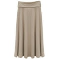 thumbnail image 2 of Girl's Fold Over Waist Stretch Knit Long Skirt, 2 of 6