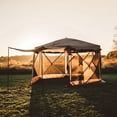 thumbnail image 3 of Gazelle Tents, G6 Deluxe 6-Sided Portable Gazebo, 8-Person & Table, Badlands Brown, GG610BR, 3 of 16