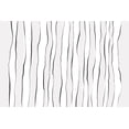 thumbnail image 2 of Uplusmestudio 14x11 White Modern Wood Framed Museum Art Print Titled - Line On Line, 2 of 4