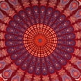 thumbnail image 4 of Tapiz mandala de pavo real bohemio indio hecho a mano, 215 x 230 cm, 4 of 8