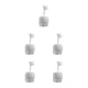 thumbnail image 3 of Matsuzay Soporte de cabezal de ducha con rotación de 360 ​​°, soporte de baño, cabezal de ducha ajustable, Base fija, sin perforaciones, adhesivo Gris 5piezas Matsuzay CBP153551, 3 of 6