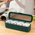 thumbnail image 6 of Vikakiooze 4 Grids Seasoning Box Spice Jar Kitchen Organizer And Storage Spice Jars Clean Combination Seasoning Box Pepper Shakers Container Spice Container Set, 6 of 6