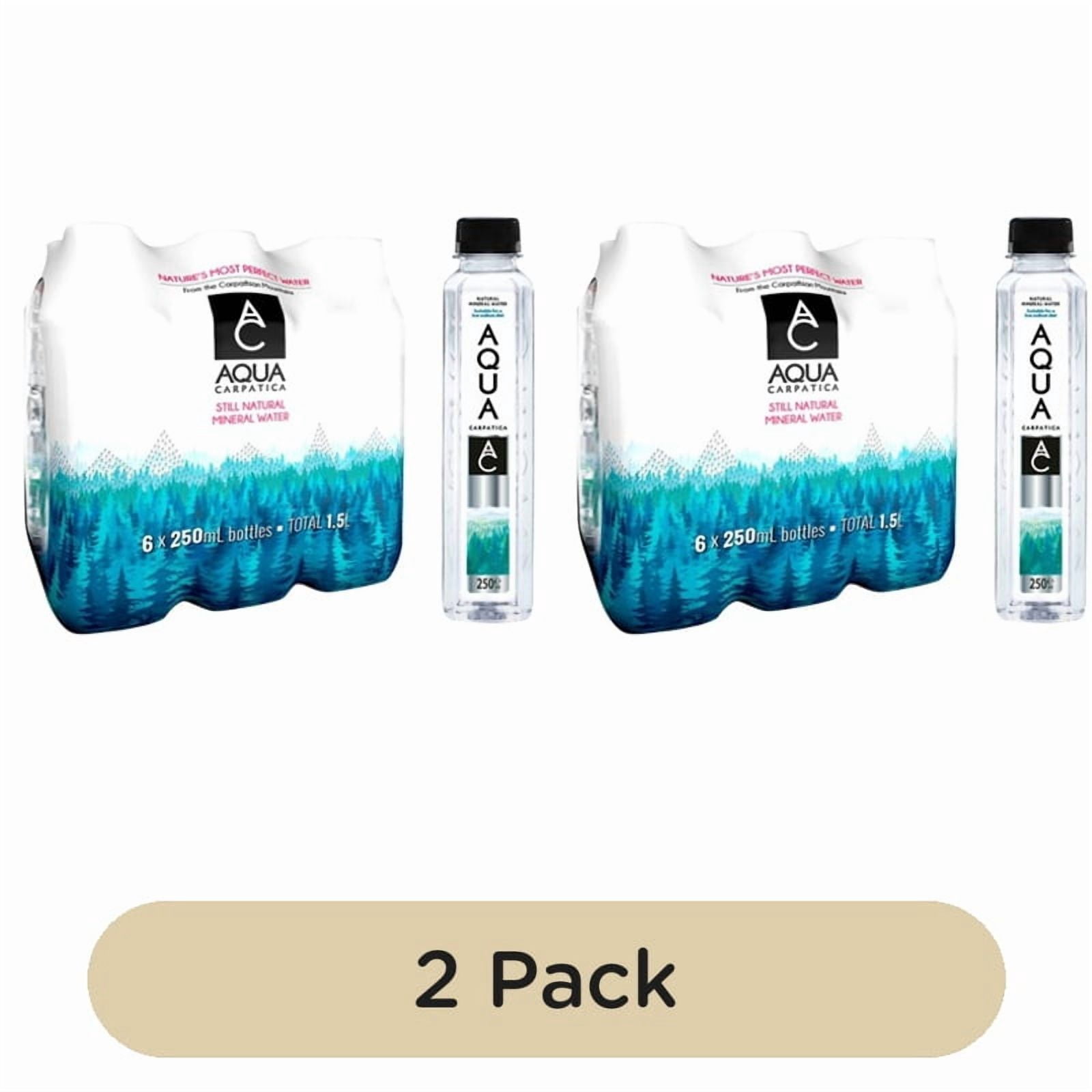 AQUA Carpatica Still Natural Mineral Water Low Sodium & Nitrates 6 x 250ml, British Import (Pack of 2)