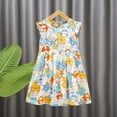 thumbnail image 4 of Aoujea Up to 50% off Clothes for Teen Girls Summer Toddler Baby Girls Sleeveless Dress Graphic Print Children's Clothing, 4 of 5