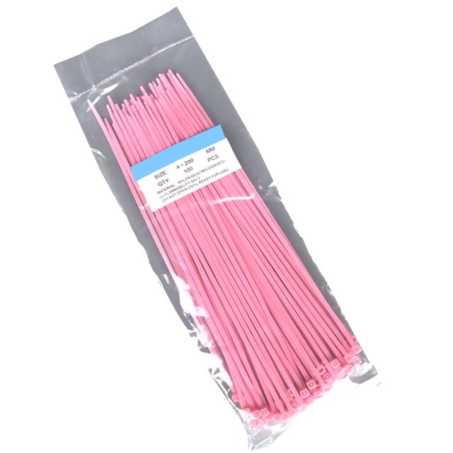 kurtrusly 100 Pcs/sac Fil de Nylon Autobloquant Câble Réseau en Plastique Attache Zippée Ensembles de Lignes