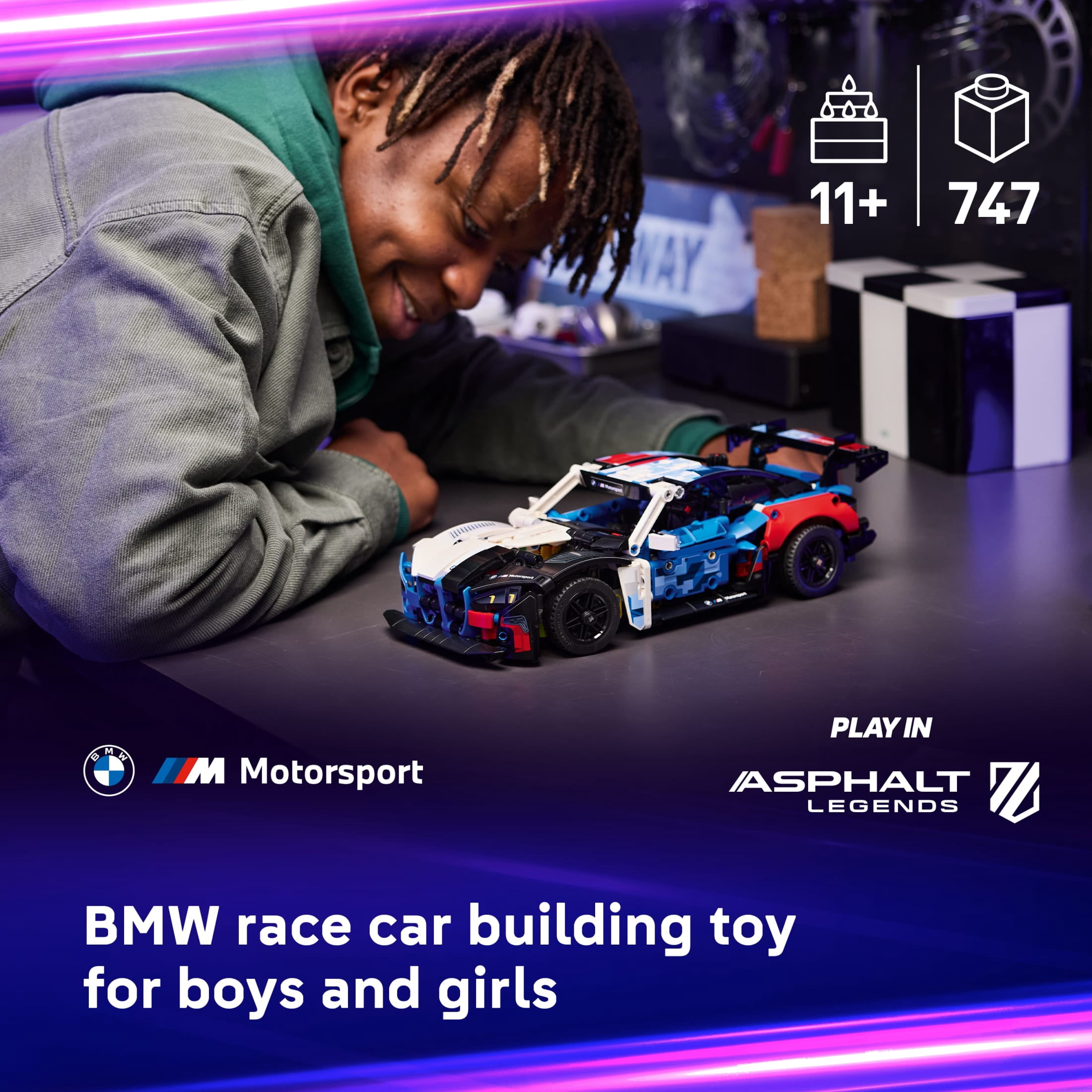 LEGO Technic BMW M4 GT3 EVO Race Car Toy - Building Toy for Boys & Girls, Ages 11+ - Model Car Display Kit for Bedroom Decor - Gift for Birthdays - 42226