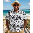 thumbnail image 5 of COOFANDY Big and Tall Men' Hawaiian Shirts Short Sleeve Tropical Floral Button Down Shirt Casual Summer Beach Shirts, 5 of 6