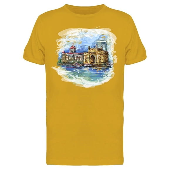 Maharashtrai Gate And Taj Mahal Tee Men's -Image by Shutterstock Men's T-shirt