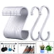 thumbnail image 2 of Wosthever 12 ganchos en forma de S para el hogar, fijador para colgar utensilios de cocina, colgador de ropa, colgadores multiusos para Accesorios de baño Plata, 2 of 6