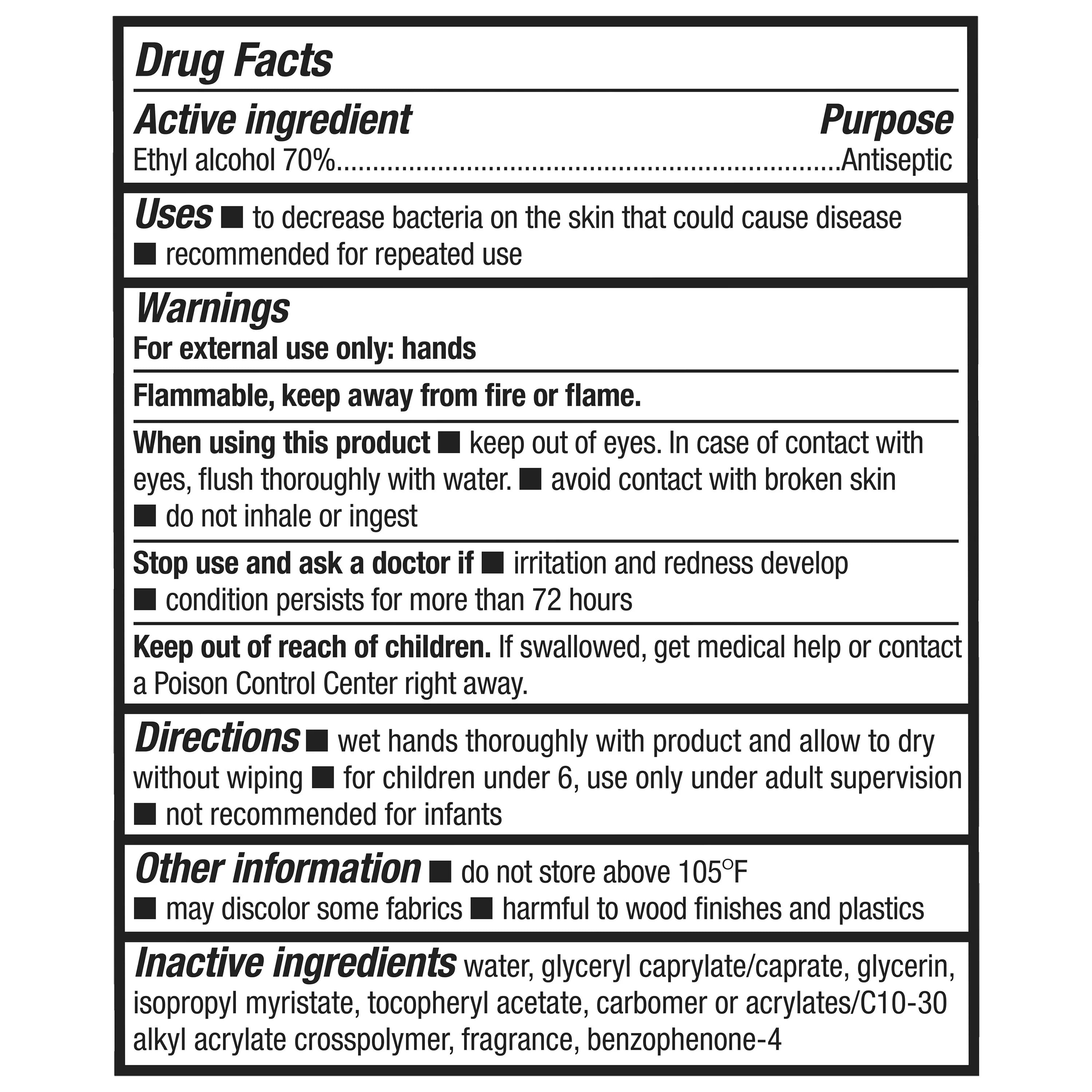 Equate Advanced Hand Sanitizer with Vitamin E, 60 fl oz
