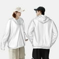 thumbnail image 4 of Fotbe White Chaqueta con Protección Solar UPF 50+ para Hombre y Mujer, Camisa con Capucha y Bolsillos-Medium, 4 of 7
