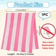 thumbnail image 3 of 1 pieza de repuesto para silla de playa, silla de jardín, correas de tela Oxford de rayas rosa y blanco, 435 x 1165 mm, para patio exterior, plegable, tumbona de tela, 3 of 9