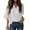 White, variant on Womens Chiffon Blouses Casual Chiffon Blouses 3/4 Sleeve Loose Tops Black,S