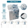 thumbnail image 6 of Blue Leaves Table Runner - 108 Inch Long Summer Botanical Cotton and Linen Blended Dress Scarves Farmhouse Table Runner for Kitchen Dining, Coffee Table, 13" x 108", 6 of 8