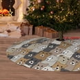 thumbnail image 2 of Cauagu 30" Christmas Tree Skirt Cartoon Bear Pattern Christmas Tree Decorations Tree Mat for Xmas Decorations Occasion Holiday Home Decor -30", 2 of 7
