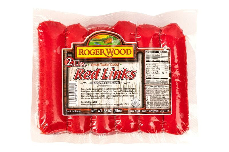 Roger Wood Red Link Smoked Sausage, 24 Oz, 12 Links