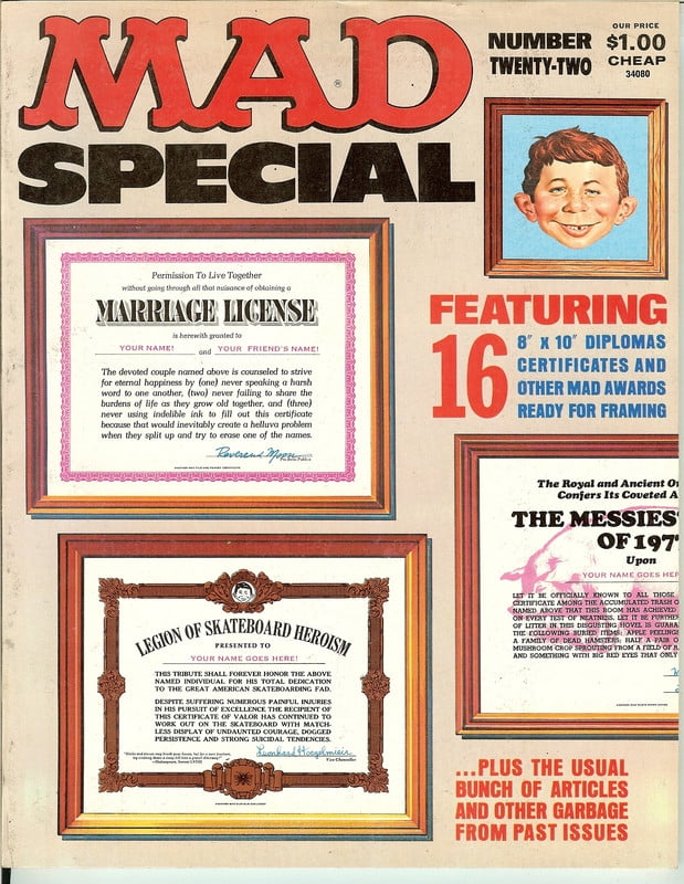 MAD Magazine Vintage Collectible HIGH GRADE Special Number 22