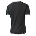 thumbnail image 4 of Mgmyaa Summer Men's TShirts Casual Short Sleeve V-Neck Shirt Tops, 4 of 7
