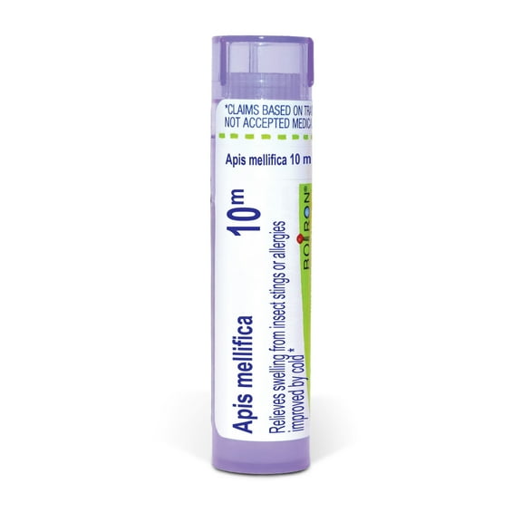 Boiron Apis Mellifica 10M, Homeopathic Medicine for Swelling From Insect Stings Or Allergies Improved By Cold, 80 Pellets