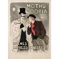 thumbnail image 2 of Théophile Alexandre Steinlen 19x24 Gold Ornate Framed and Double Matted Museum Art Print Titled - Mothu Et Doria - Scenes Impressionists (1893), 2 of 4