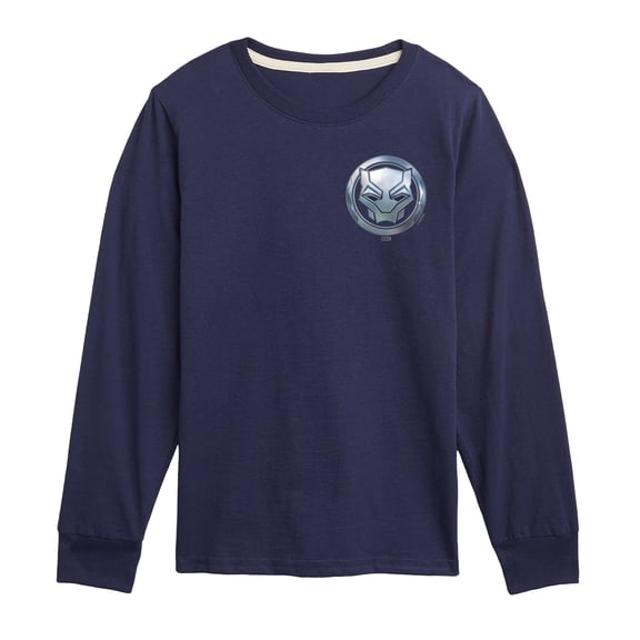 Marvel - Black Panther Circle Logo - Youth Long Sleeve Graphic T-Shirt