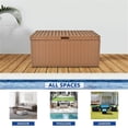 thumbnail image 4 of Bowery Hill Contemporary Wicker Patio Storage Deck Box in Honey, 4 of 6