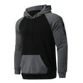 thumbnail image 4 of Cenuakty Men's Tracksuit 2 Piece Contrast Color Long Sleeve Hoodies and Loose Fit Sweatpants Set Casual Jogging Athletic Suits, 4 of 6