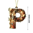 thumbnail image 3 of 26 Letters Jesus Pendant Christmas Tree Decoration Personalized Ornament DIY Decor Holiday Hanging with Christmas Symbols for Home Office home, 3 of 5