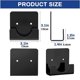 thumbnail image 4 of Bath Shower Curtain Pole Holder Square Shower Rod Mount Holder,A, 4 of 5