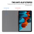 thumbnail image 3 of Dteck Case for Galaxy Tab S7 FE/S8 Plus/S7 Plus 12.4 Inch, Premium PU Leather Multiple Viewing Angles Folding Stand Cover with Pen Holder Auto Wake Sleep for Samsung Tab S7 FE 2021/S8+ 2022/S7+, Gray, 3 of 6