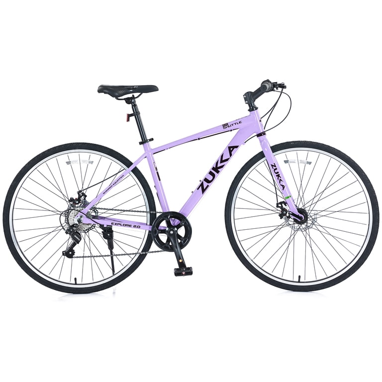 700C Hybrid Road Bike Shimano 7-Speed Adult Bike Steel Frame City