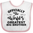 thumbnail image 3 of Inktastic Officially the World's Greatest Big Brother Boys Baby Bib, 3 of 4