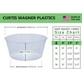 thumbnail image 6 of Curtis Wagner Plastics Plant Tray Basket Liner (5-Pack) - Clear, Deep (Diameter = 8 Top, 6 Bottom, 3.5 Depth) Thin Plastic For Indoor or Garden - Clear, Black & Terracotta Floor Savers, 6 of 9