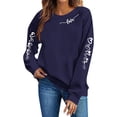 thumbnail image 3 of Camiseta con Capucha de Cuello Redondo Impresa Casual de Navidad para la Fiesta de Vacaciones de Invierno Diaria, 3 of 5