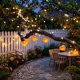 thumbnail image 6 of LHNFT Solar Powered Simulated Orange String Lights Outdoor Courtyard Waterproof Decorative Ambient Lights Festival Decorations And Scenery Lights, 6 of 7