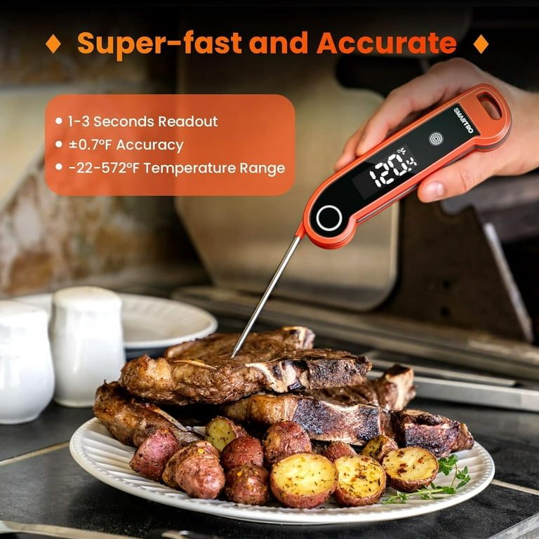  SMARTRO ST49 IR 2-in-1 Instant Meat Thermometer Infrared  Thermometer for Cooking Food Grilling BBQ Kitchen Candy: Home & Kitchen