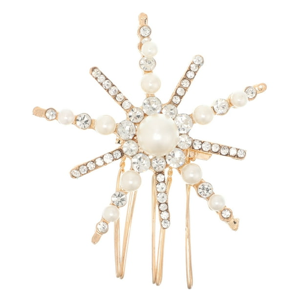Peines con flores y diamantes de imitación, pinzas para el pelo con perlas, pinzas de cristal, horquillas para el pelo, tocados con cuentas, horquillas, joyería nupcial para mujeres y niñas